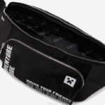 bolsa de cintura de nylon leve com zíper lacoste x minecraft mulheres minecraft noir blanc k00 88BL2849 - Image 4