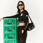 bolsa de ombro com estampa de nylon lacoste x minecraft mulheres minecraft noir blanc k00 88BL2838