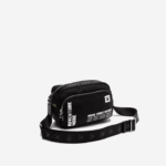 bolsa de ombro com estampa de nylon lacoste x minecraft mulheres minecraft noir blanc k00 88BL2838 - Image 4