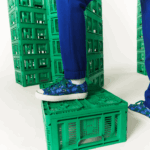 calça jogging de lã de algodão orgânico lacoste x minecraft homens bdm azul 88BL1174 - Image 8