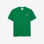 camiseta piquê de algodão com logo lacoste x wake ny homens verde mee 88BL892