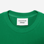 camiseta piquê de algodão com logo lacoste x wake ny homens verde mee 88BL892 - Image 3