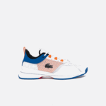 Lacoste ag-lt21 tênis têxtil e sintético homens branco laranja 1u2 88BL1866