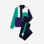 Lacoste agasalho de tênis esportivo com estampa de crocodilo homens azul marinho verde roxo branco xsb 88BL1145 - Image 6