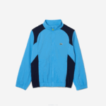 Lacoste agasalho esportivo color block para tênis crianças azul marinho y25 88BL3186 - Image 7