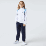 Lacoste agasalho esportivo color block para tênis crianças branco azul marinho roxo 6hu 88BL3185