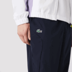 Lacoste agasalho esportivo color block para tênis homens branco roxo azul marinho y03 88BL996 - Image 9