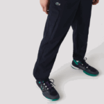 Lacoste agasalho esportivo color block para tênis homens branco roxo azul marinho y03 88BL996 - Image 10