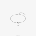 Lacoste amei minha pulseira de crocodilo mulheres prata 045 88BL2908