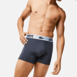 Lacoste baú em jersey de poliéster reciclado com 3 unidades homens preto cinza escuro branco shq 88BL1561 - Image 6
