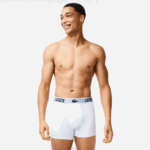 Lacoste baú em jersey de poliéster reciclado com 3 unidades homens preto cinza escuro branco shq 88BL1561 - Image 7