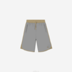 Lacoste bermuda bicolor mulheres cinza bege 7mt 88BL2451 - Image 4