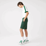 Lacoste bermuda de algodão stretch slim fit homens verde 5hx 88BL434 - Image 2