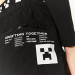 Lacoste bermuda de náilon live x minecraft homens preto 031 88BL1634 - Image 9