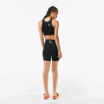 Lacoste bermuda esportiva de poliester reciclado mulheres preto c31 88BL2456 - Image 3