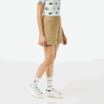 Lacoste bermudas esportivas de golfe mulheres bege cb8 88BL2452 - Image 2