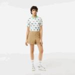 Lacoste bermudas esportivas de golfe mulheres bege cb8 88BL2452