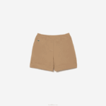 Lacoste bermudas esportivas de golfe mulheres bege cb8 88BL2452 - Image 4
