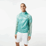 Lacoste blusão com capuz esportivo à prova d'água homens perfeito br8 88BL1