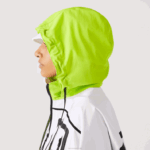 Lacoste blusão de náilon mulheres branco amarelo ug5 88BL2621 - Image 10