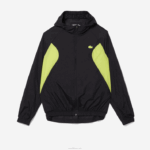 Lacoste blusão esportivo embalável homens preto amarelo 60r 88BL1254 - Image 5