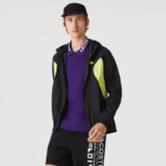 Lacoste blusão esportivo embalável homens preto amarelo 60r 88BL1254 - Image 9
