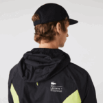 Lacoste blusão esportivo embalável homens preto amarelo 60r 88BL1254 - Image 10