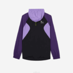 Lacoste blusão esportivo embalável homens preto roxo 6kb 88BL1255 - Image 5