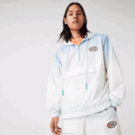 Lacoste blusão pulôver leve ao vivo homens azul turquesa branco 3ux 88BL1280 - Image 2