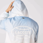 Lacoste blusão pulôver leve ao vivo homens azul turquesa branco 3ux 88BL1280 - Image 3