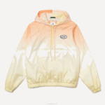 Lacoste blusão pulôver leve ao vivo homens laranja branco amarelo z81 88BL1281 - Image 6