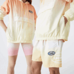 Lacoste blusão pulôver leve ao vivo homens laranja branco amarelo z81 88BL1281 - Image 10