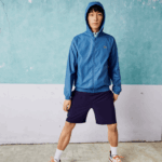 Lacoste blusão repelente de água sport novak djokovic homens azul branco q6t 88BL1298