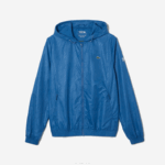 Lacoste blusão repelente de água sport novak djokovic homens azul branco q6t 88BL1298 - Image 5