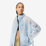 Lacoste blusão transparente mulheres mosca azul 88BL2433 - Image 2