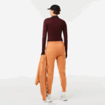 Lacoste body gola com zíper mulheres bordeaux zs1 88BL2496 - Image 2