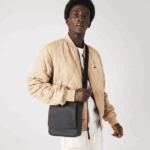 Lacoste bolsa clássica petit piquet homens preto 000 88BL2010