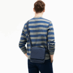 Lacoste bolsa clássica petit piquet homens preto 000 88BL2010 - Image 7