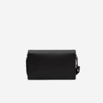 Lacoste Bolsa com aba de couro de bezerro chantaco homens preto 000 88BL1970 - Image 2