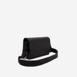 Lacoste Bolsa com aba de couro de bezerro chantaco homens preto 000 88BL1970 - Image 3