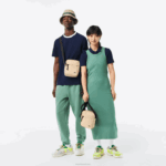Lacoste bolsa cruzada com zíper homens brindille l37 88BL1979