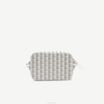 Lacoste bolsa cruzada monograma com zíper mulheres farine sinople f89 88BL2856 - Image 3