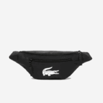 Lacoste bolsa de cinto de fibra reciclada homens preto 000 88BL2007