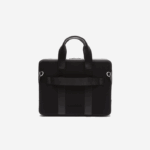 Lacoste bolsa de computador extra fina em couro pique chantaco homens preto 000 88BL2074 - Image 4