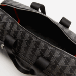 Lacoste bolsa de fim de semana com estampa de monograma the blend homens monograma noir gris h45 88BL1940 - Image 4