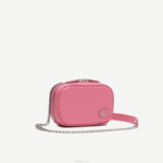 Lacoste bolsa de ombro quadrada de couro de grão superior mulheres reseda l39 88BL2787 - Image 3