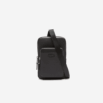 Lacoste bolsa em couro piquê chantaco homens preto 000 88BL2095 - Image 2