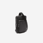 Lacoste bolsa em couro piquê chantaco homens preto 000 88BL2095 - Image 3