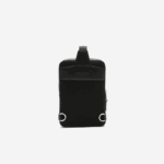 Lacoste bolsa em couro piquê chantaco homens preto 000 88BL2095 - Image 4