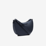 Lacoste bolsa meia-lua com marca contrastante mulheres azul nuit blanc m05 88BL2796 - Image 3